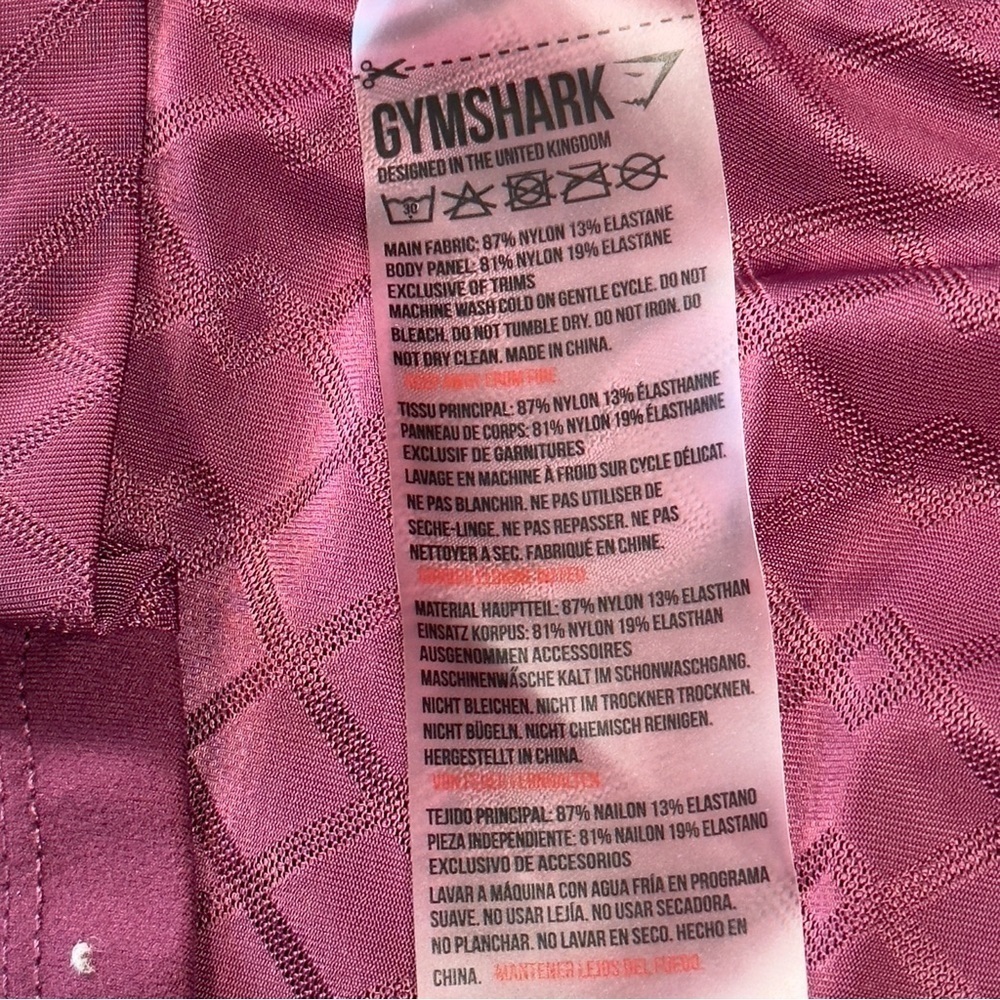 Gymshark Women’s Deep Burgundy Racer Back Tank Size Small - Picture 8 of 8